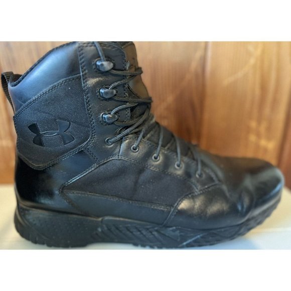 UNDER ARMOUR Mens Stellar Tactical Black Boots 1289001-001 US Size 14 - Picture 4 of 9